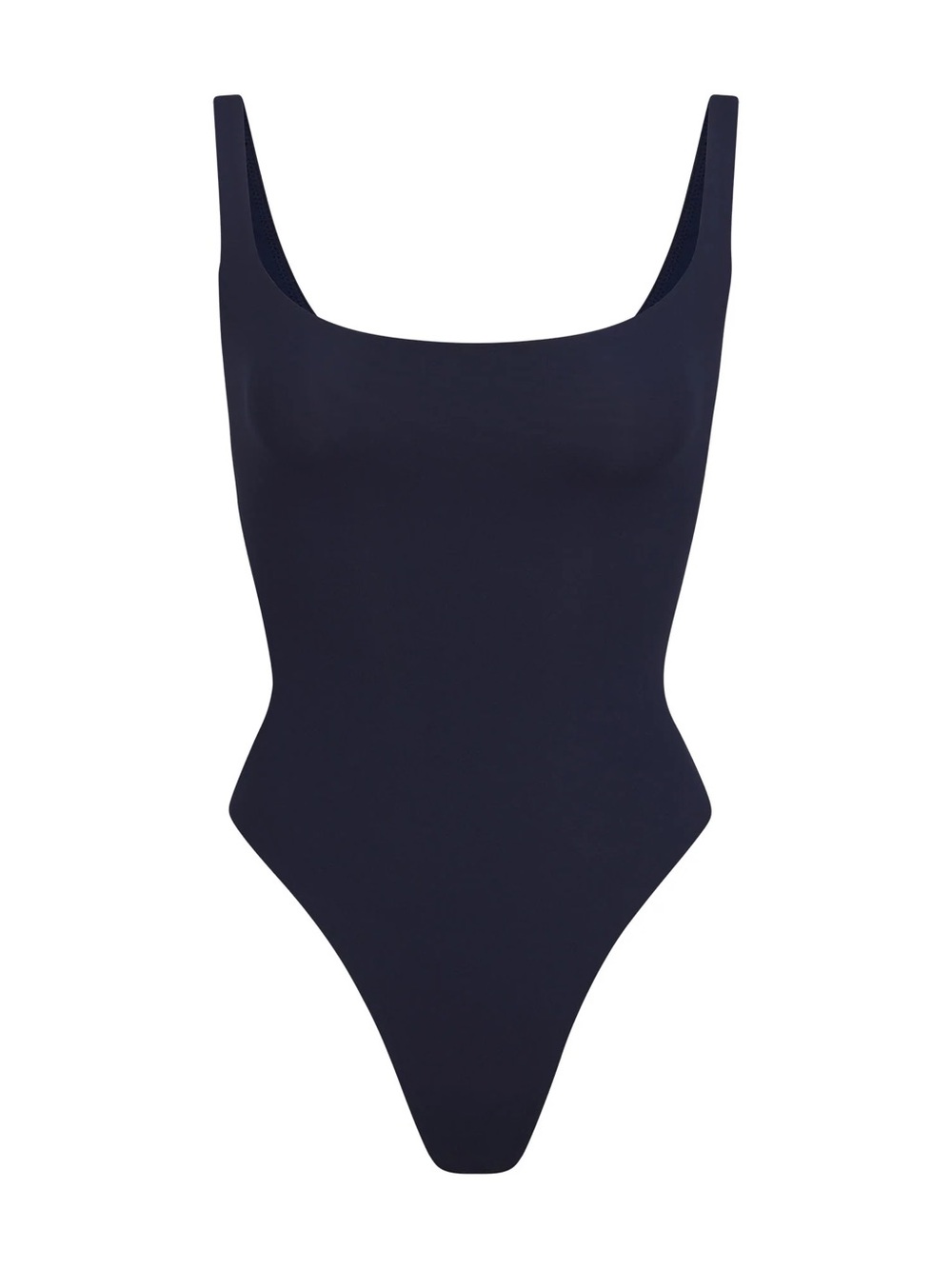 Skims Onyx Fits Everybody Square Neck Bodysuit